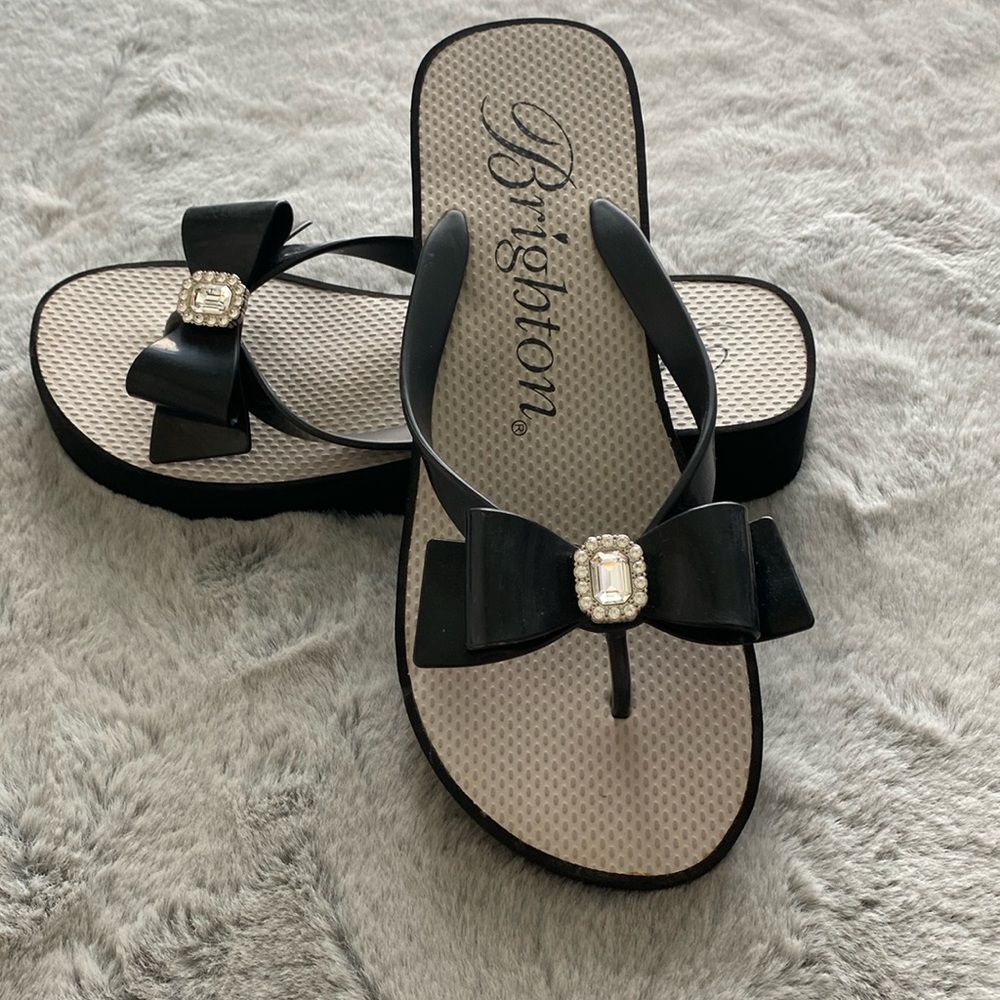 Brighton Embellished Sandals … Bow and rhinestones